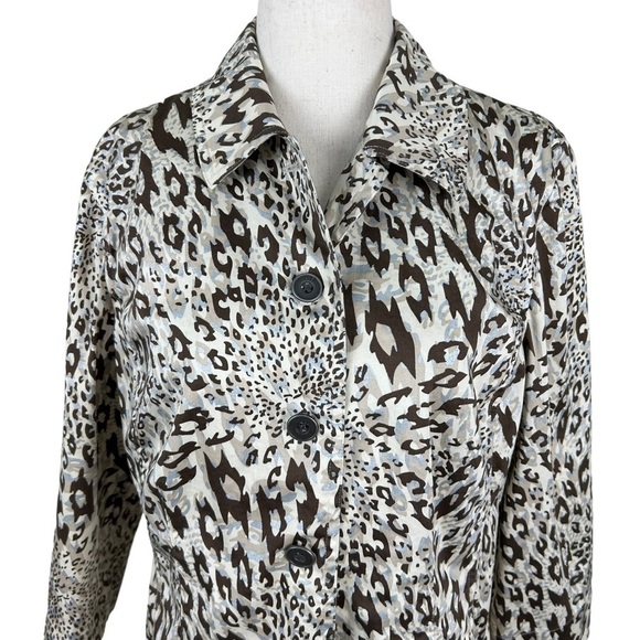 Additions by Chico’s Animal Print Light Weight Jacket - Picture 2 of 11